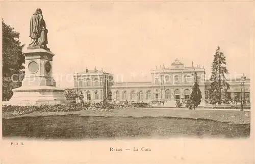 AK / Ansichtskarte Reims_51 La Gare 