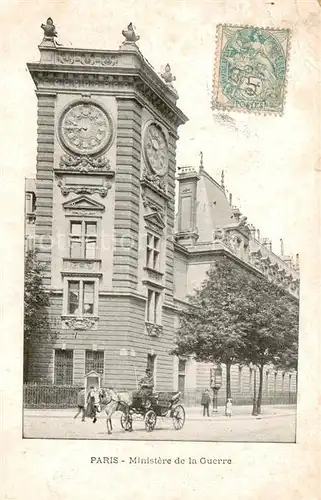 AK / Ansichtskarte Paris_75 Ministere de la Guerre 