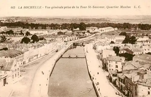 AK / Ansichtskarte La_Rochelle_17 Vue generale prise de la Tour St Sauveur Quartier Maubec 