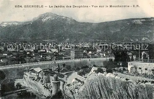 AK / Ansichtskarte Grenoble_38 Le Jardin des Dauphins Vue sur le Moucherotte  