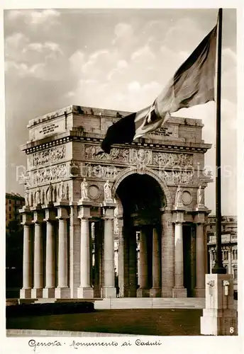 AK / Ansichtskarte  Genova_Genua_Liguria_IT Monumento di Caduti 