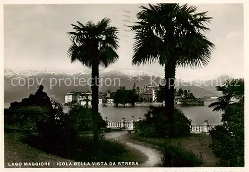 AK / Ansichtskarte  Isola-Bella_Lago_Maggiore_IT Vista da Stresa 