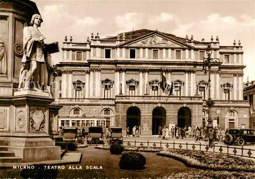 AK / Ansichtskarte 73827205 Milano_Mailand_IT Teatro alla Scala 