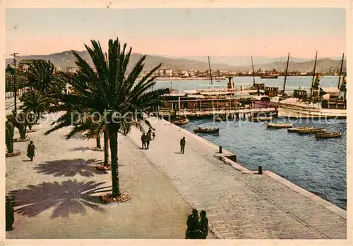 AK / Ansichtskarte  La_Spezia_Liguria_IT Passeggiata C Morin e Pontill d'Imbarco 