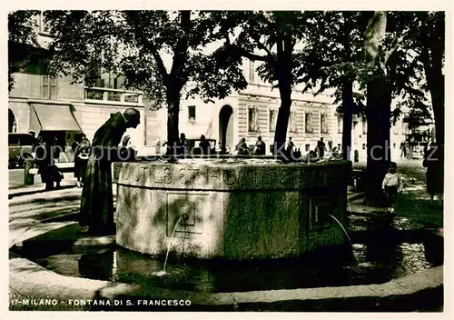 AK / Ansichtskarte  Milano_Mailand_IT Fontana di San Francesco 