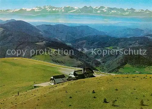 AK / Ansichtskarte 73827250 Wieden_Schwarzwald Berghotel Wiedener Eck Fliegeraufnahme Wieden Schwarzwald