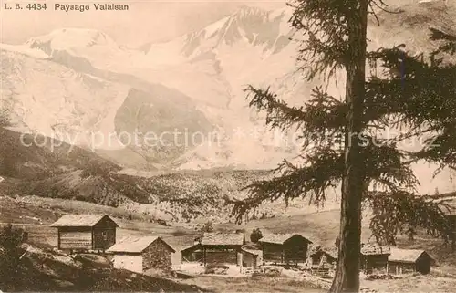 AK / Ansichtskarte Saas Fee_VS Panorama 