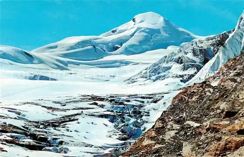 AK / Ansichtskarte Saas Fee_VS mit Feegletscher von der Langenfluh 