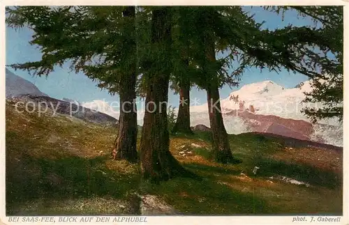 AK / Ansichtskarte Saas Fee_VS mit Blick auf Alphubel 
