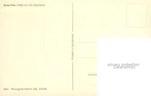 AK / Ansichtskarte Saas Fee_VS mit Alphubel 