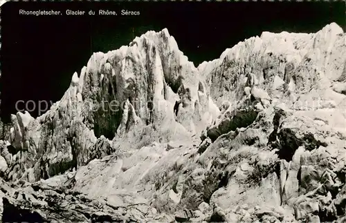 AK / Ansichtskarte Rhonegletscher_Glacier_du_Rhone_VS Glacier du Rhone Seracs 