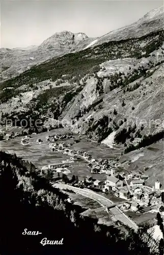AK / Ansichtskarte Saas Grund_VS Panorama 