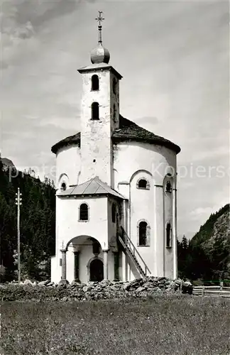 AK / Ansichtskarte Saas Balen_VS Alte Kirche 