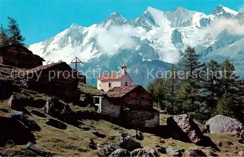 AK / Ansichtskarte Saas Grund_VS Triftalp mit Mischabelgruppe 