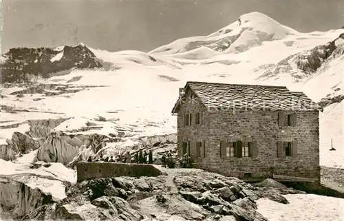 AK / Ansichtskarte Saas Fee_VS Lange Fluh mit Feegletscher und Allalinhorn 