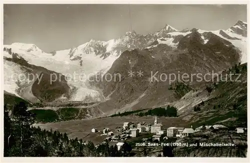 AK / Ansichtskarte Saas Fee_VS und Mischabelgruppe 