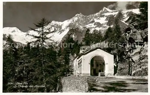 AK / Ansichtskarte Saas Fee_VS Le Chapelle des Marches 