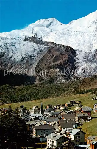 AK / Ansichtskarte Saas Fee_VS Wintersportort Walliser Alpen im Sommer mit Alphubel 