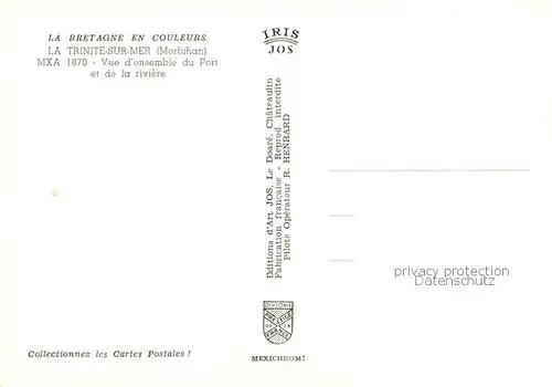 AK / Ansichtskarte La_Trinite sur Mer_56_Morbihan Vue d ensemble du port et la riviere vue aerienne 