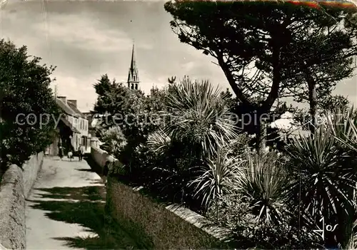 AK / Ansichtskarte Ile de Batz_29_Finistere Les jardins longeant la rue principale du bourg 