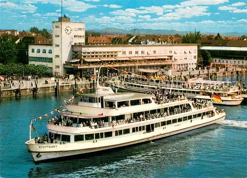 AK / Ansichtskarte  Dampfer_Binnenschifffahrt MS Stuttgart Bodensee  