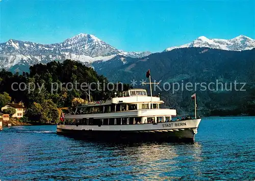 AK / Ansichtskarte  Dampfer_Binnenschifffahrt MS Stadt Bern Beatenbucht Morgenberg Drespitz  