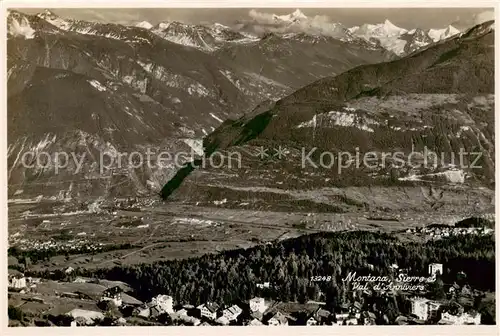 AK / Ansichtskarte Montana_Crans_VS Val danniviers Vue panoramique 