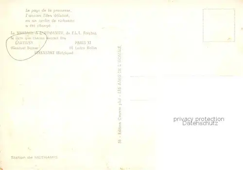 AK / Ansichtskarte Cartigny_Geneve les Message a lHumanite de  FLA Freytag Cartigny Geneve