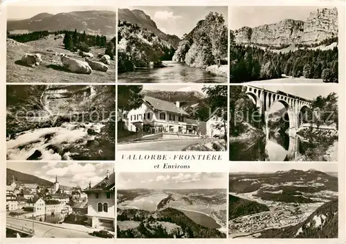 AK / Ansichtskarte Vallorbe_VD Frontiere et Environs 