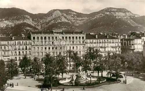 AK / Ansichtskarte Toulon_ sur Mer_83_Var Place de la Liberte et le Mont Faron 