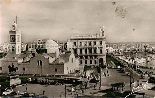 AK / Ansichtskarte  Alger_Algerien Place du Gouvernement et Bassin de l'Amiraute Alger Algerien