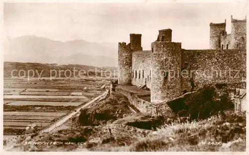 AK / Ansichtskarte  Harlech_UK Snowdon from Harlech Harlech_UK