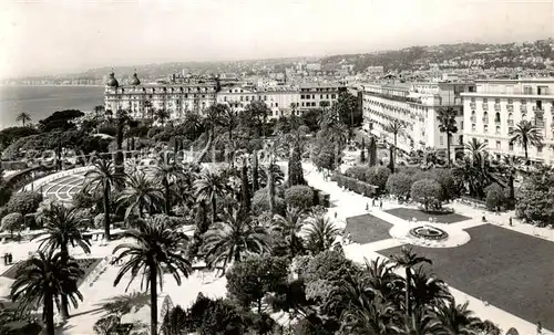 AK / Ansichtskarte Nice__06_Nizza Le jardin Albert Ier le theatre de Verdure et les Grands Hotels 