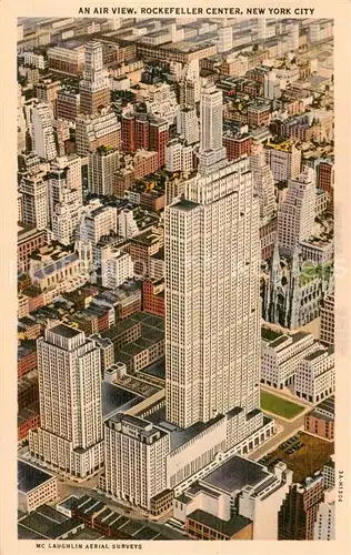 AK / Ansichtskarte  New_York_City An Air View Rockefeller Center New_York_City