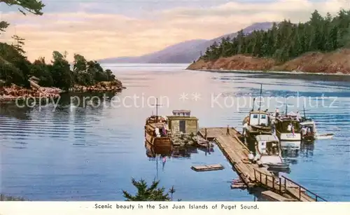 AK / Ansichtskarte 73827611 Puget-Sound_Seattle_Washington_USA Scenic beauty in the San Juan Islands 