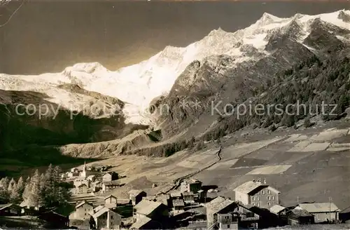 AK / Ansichtskarte Saas Fee_VS Alphubel Taeschhorn Dom Lenzspitze 