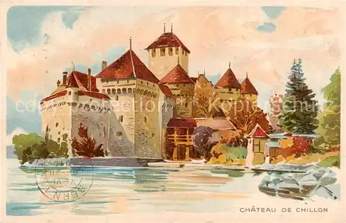 AK / Ansichtskarte Chillon_Chateau_de_Montreux_VD Chateau de Chillon 