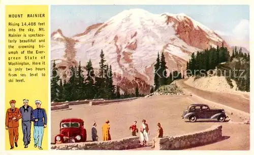 AK / Ansichtskarte  Mount_Rainier_Washington_USA Motiv 