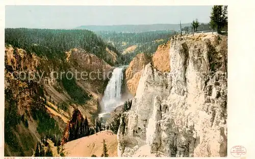 AK / Ansichtskarte 73827665 Yellowstone_National_Park Lower Falls  