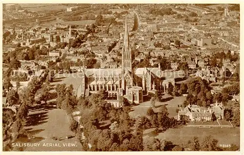 AK / Ansichtskarte  Salisbury__Wiltshire_UK Aerial view 