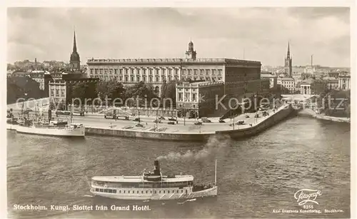 AK / Ansichtskarte  Stockholm Kungl Slottet fran Grand Hotel Stockholm