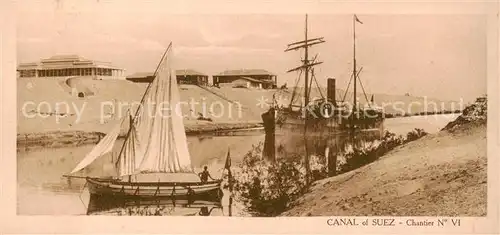 AK / Ansichtskarte 73827675 Suez_Canal_de_Egypt Canal de Suez 