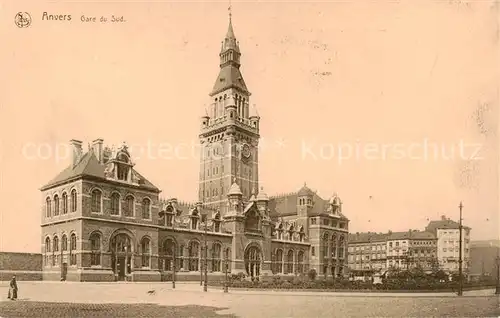 AK / Ansichtskarte  Anvers_Antwerpen Gare du Sud Anvers Antwerpen