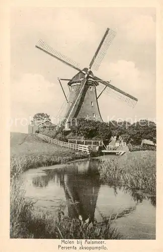 AK / Ansichtskarte 73827693 Aalsmeer_NL Molen Perventa akvopumpilo 