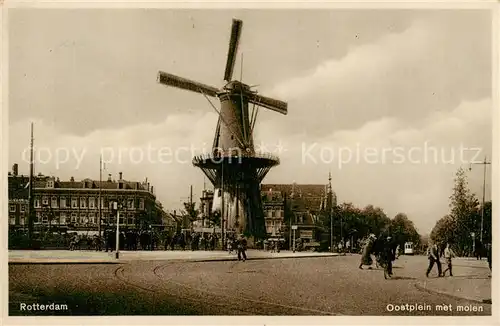 AK / Ansichtskarte 73827695 Rotterdam__NL Oostplein met molen 