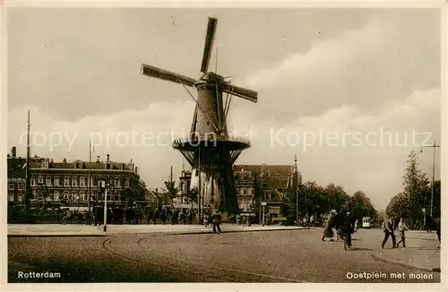 AK / Ansichtskarte  Rotterdam__NL Oostplein met molen 