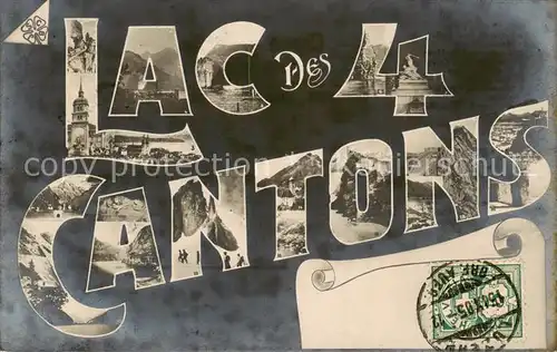 AK / Ansichtskarte Luzern__LU Lac des 4 Cantons Vue partielle 