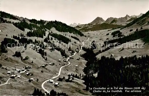 AK / Ansichtskarte La_Comballaz_VD et le Col des Mosses Chaine de La Gumfluh Vue aerienne 