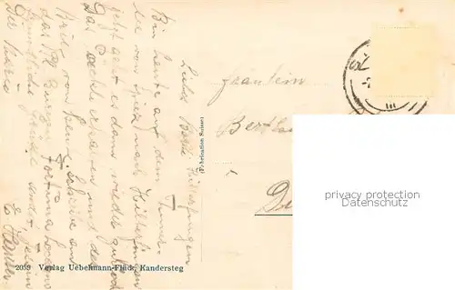 AK / Ansichtskarte Kandersteg_BE Panorama mit Bluemlisalp Kandersteg_BE