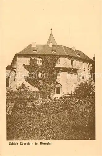 AK / Ansichtskarte 73827744 Murgtal_Baden Schloss Eberstein Murgtal_Baden